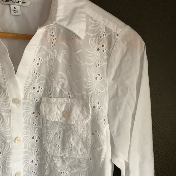 croft & barrow Tops - White eyelet top M